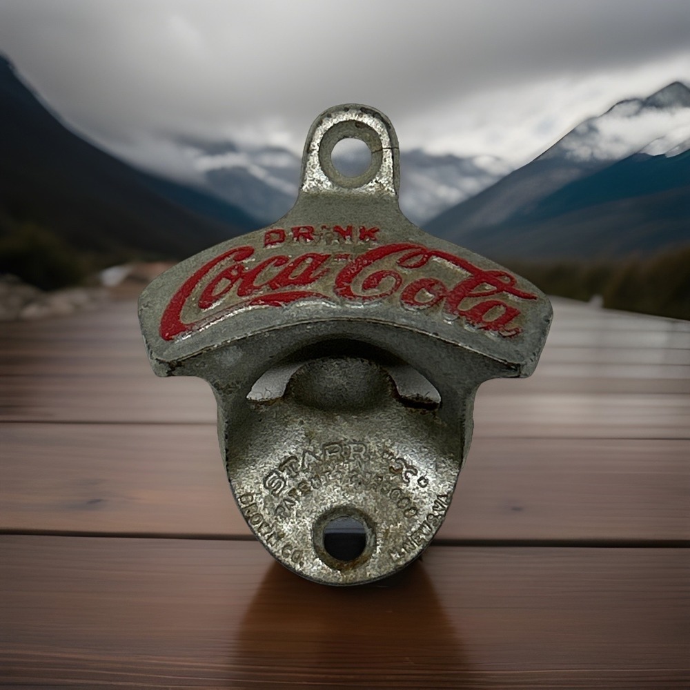 Coca-Cola Wall Mount Bottle Opener Starr "X" Brown Co. Germany